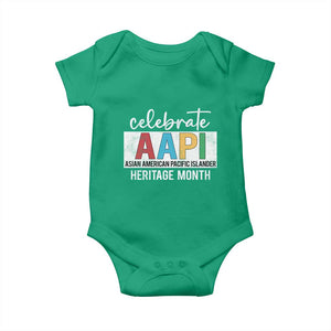 Celebrate AAPI Heritage Month Baby Onesie Asian American and Pacific Islander Countries TS11 Irish Green Print Your Wear