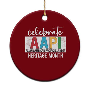 Celebrate AAPI Heritage Month Ceramic Ornament Asian American and Pacific Islander Countries TS11 1pc Red Print Your Wear