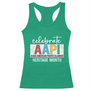 Celebrate AAPI Heritage Month Racerback Tank Top Asian American and Pacific Islander Countries TS11 Irish Green Print Your Wear