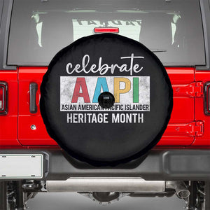 Celebrate AAPI Heritage Month Spare Tire Cover Asian American and Pacific Islander Countries TS11 Black Print Your Wear