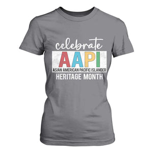 Celebrate AAPI Heritage Month T Shirt For Women Asian American and Pacific Islander Countries TS11 Charcoal Print Your Wear