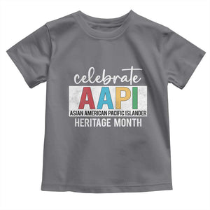 Celebrate AAPI Heritage Month Toddler T Shirt Asian American and Pacific Islander Countries TS11 Charcoal Print Your Wear