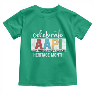 Celebrate AAPI Heritage Month Toddler T Shirt Asian American and Pacific Islander Countries TS11 Irish Green Print Your Wear