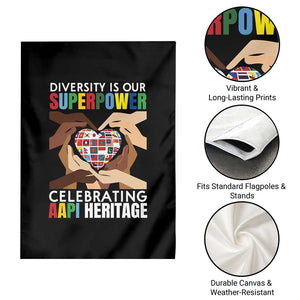 AAPI Heritage Month Garden Flag Diversity Is Our Superpower Asian American and Pacific Islander Countries TS11 Print Your Wear