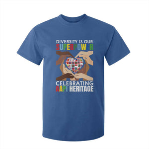 AAPI Heritage Month T Shirt For Kid Diversity Is Our Superpower Asian American and Pacific Islander Countries TS11 Royal Blue Print Your Wear
