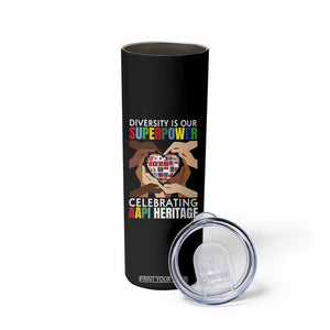 AAPI Heritage Month Skinny Tumbler Diversity Is Our Superpower Asian American and Pacific Islander Countries TS11 Print Your Wear