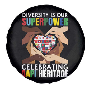 AAPI Heritage Month Spare Tire Cover Diversity Is Our Superpower Asian American and Pacific Islander Countries TS11 Print Your Wear