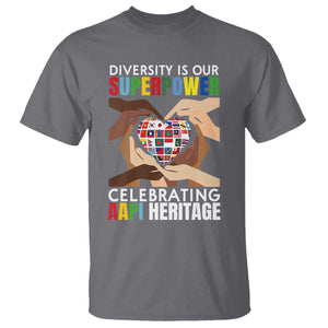 AAPI Heritage Month T Shirt Diversity Is Our Superpower Asian American and Pacific Islander Countries TS11 Charcoal Print Your Wear