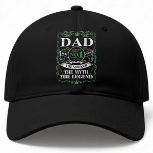 Funny Weed Cannabis Dad Baseball Cap Worlds No 1 Best Dad Ever The Smoker The Myth The Legend TS11 Print Your Wear