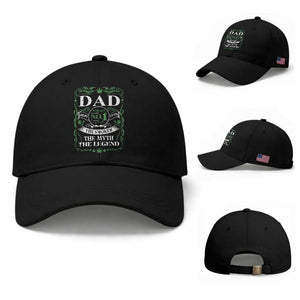 Funny Weed Cannabis Dad Baseball Cap Worlds No 1 Best Dad Ever The Smoker The Myth The Legend TS11 Baseball Cap Universal Fit Black Print Your Wear