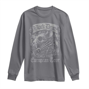 Black Death European Tour Long Sleeve Shirt Plague Rat Medieval History Gothic TS11 Charcoal Print Your Wear
