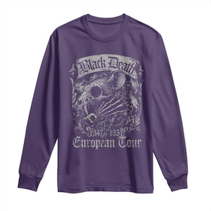 Black Death European Tour Long Sleeve Shirt Plague Rat Medieval History Gothic TS11 Purple Print Your Wear
