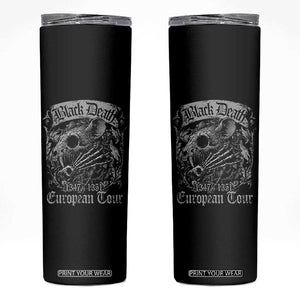 Black Death European Tour Skinny Tumbler Plague Rat Medieval History Gothic TS11 Black Print Your Wear