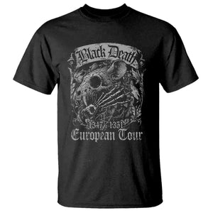 Black Death European Tour T Shirt Plague Rat Medieval History Gothic TS11 Black Print Your Wear