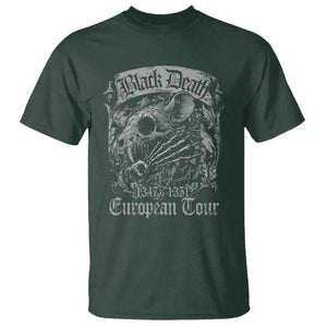Black Death European Tour T Shirt Plague Rat Medieval History Gothic TS11 Dark Forest Green Print Your Wear