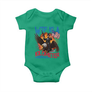 WTF Is A Kilometer Abraham Lincoln Baby Onesie Funny USA Patriotic 4th of July