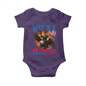 WTF Is A Kilometer Abraham Lincoln Baby Onesie Funny USA Patriotic 4th of July