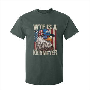 WTF Is A Kilometer T Shirt For Kid Bald Eagle 4th of July Funny USA Patriotic