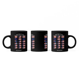 Historic Flags of The United States of America Coffee Mug US History 4th of July
