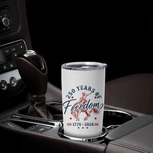 250 Years Of Freedom Cowboy Tumbler Cup Western 250th Anniversary USA 1776 2026