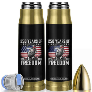 Abraham Lincoln 250 Years Of Freedom Bullet Tumbler 1776 2026 4th of July