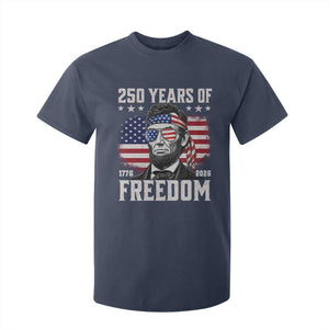 Abraham Lincoln 250 Years Of Freedom T Shirt For Kid 1776 2026 4th of July