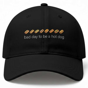 Bad Day To Be A Hot Dog Baseball Cap Funny US Regional Hotdog Styles