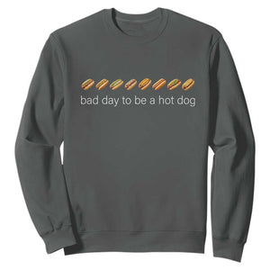 Bad Day To Be A Hot Dog Sweatshirt Funny US Regional Hotdog Styles