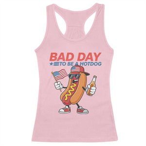 Bad Day To Be A Hot Dog Racerback Tank Top Funny BBQ Grilling 4th of July