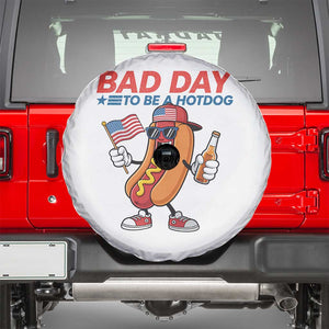 Bad Day To Be A Hot Dog Spare Tire Cover Funny BBQ Grilling 4th of July