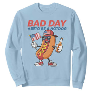Bad Day To Be A Hot Dog Sweatshirt Funny BBQ Grilling 4th of July