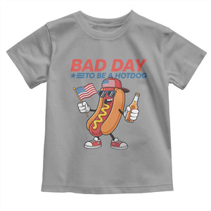 Bad Day To Be A Hot Dog Toddler T Shirt Funny BBQ Grilling 4th of July