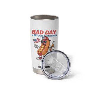 Bad Day To Be A Hot Dog Tumbler Cup Funny BBQ Grilling 4th of July