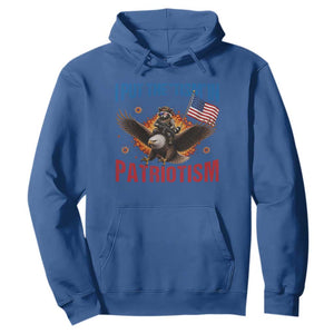 I Put The Tism In Patriotism Hoodie Raccoon Bald Eagle 4th of July USA