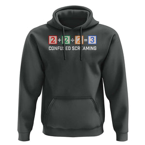 Funny Math Hoodie Addition Division Subtraction Equals Baby Block TS11 Dark Heather Print Your Wear