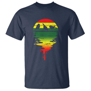 Three Birds T Shirt Rasta Sunset Reggae Music Jamaica Reflection TS11 Navy Print Your Wear