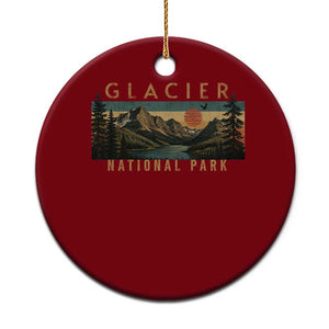 Glacier National Park Ceramic Ornament Montana Wildlife Nature Lover
