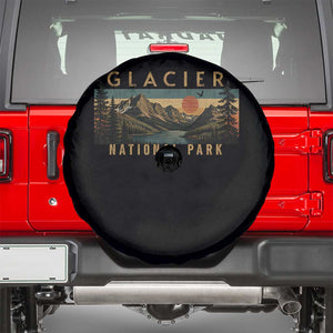 Glacier National Park Spare Tire Cover Montana Wildlife Nature Lover TS11 Black Print Your Wear