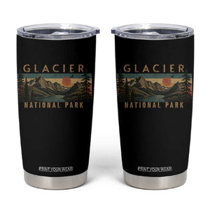 Glacier National Park Tumbler Cup Montana Wildlife Nature Lover TS11 Black Print Your Wear