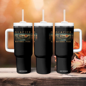 Glacier National Park Tumbler With Handle Montana Wildlife Nature Lover TS11 Print Your Wear