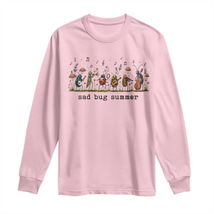 Sad Bug Summer Funny Insect Inspired Indie Aesthetic Long Sleeve Shirt Folk Pop Music Bugs Lover