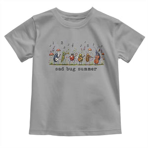 Sad Bug Summer Funny Insect Inspired Indie Aesthetic Toddler T Shirt Folk Pop Music Bugs Lover