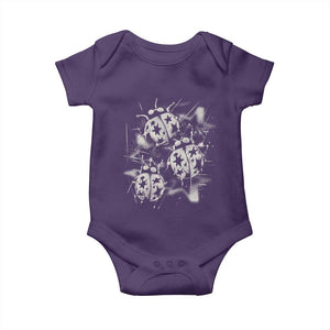 Ladybug Y2k Grunge 2000s Alt 90s Vintage Star Dots Teen Baby Onesie
