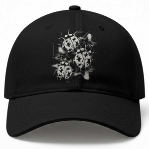Ladybug Y2k Grunge 2000s Alt 90s Vintage Star Dots Teen Baseball Cap
