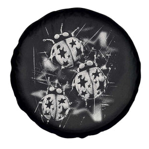 Ladybug Y2k Grunge 2000s Alt 90s Vintage Star Dots Teen Spare Tire Cover