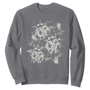 Ladybug Y2k Grunge 2000s Alt 90s Vintage Star Dots Teen Sweatshirt