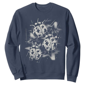 Ladybug Y2k Grunge 2000s Alt 90s Vintage Star Dots Teen Sweatshirt