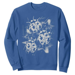 Ladybug Y2k Grunge 2000s Alt 90s Vintage Star Dots Teen Sweatshirt