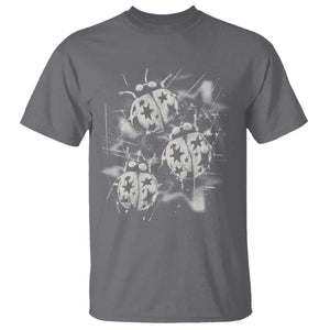 Ladybug Y2k Grunge 2000s Alt 90s Vintage Star Dots Teen T Shirt