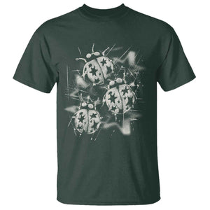 Ladybug Y2k Grunge 2000s Alt 90s Vintage Star Dots Teen T Shirt